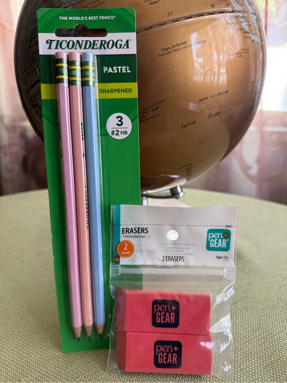 🌞 4/$20 - TICONDEROGA Pastel Pencil Set, Pen+Gear Eraser Set, Mr Pen Pencil Case